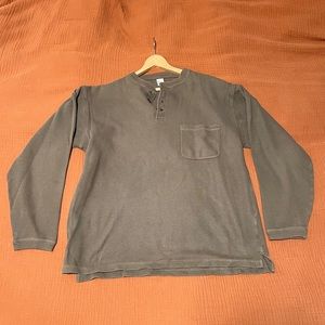 Vintage Thrifted Henley Heavy Shirt